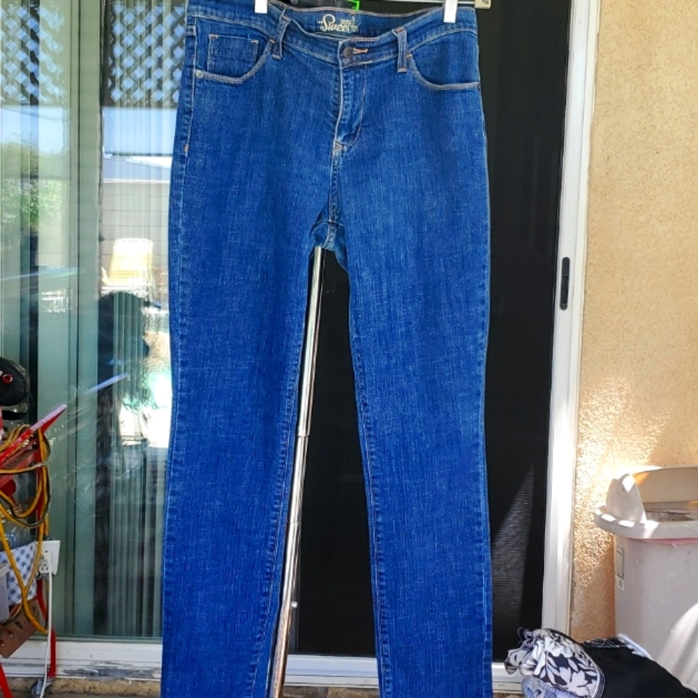 OLD NAVY THE SWEETHEART MID RISE SKINNY LEG JEAN SIZE 12 LONG